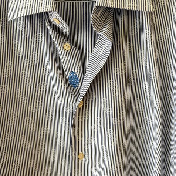 Robert Graham Men’s Long Sleeve Button Down Shirt Size 41/16 - Picture 3 of 9